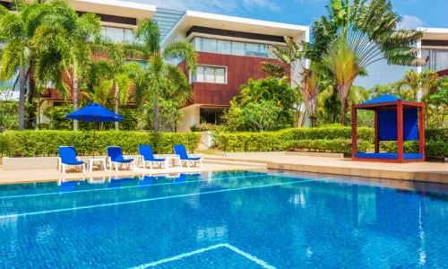 Превосходные апартаменты с 3 спальнями и с видом на сад в проекте Лотус Гарденс, на пляже Бангтао/Лагуна