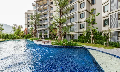 Роскошные апартаменты студия и с видом на бассейн в проекте Зе Тайтл Резиденс Наянг, на пляже Найянг