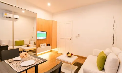 Великолепные апартаменты с 1 спальней и с видом на сад в проекте Хилл Майна, на пляже Сурин