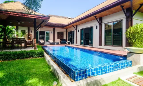 Прекрасная вилла с 3 спальнями и с видом на бассейн в проекте Ниш Виллас, на пляже Найхарн