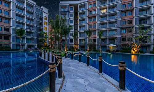 Роскошные апартаменты студия и с видом на бассейн в проекте Зе Тайтл Резиденс Наянг, на пляже Найянг