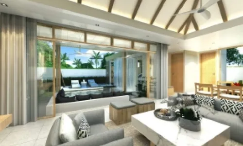 Превосходная вилла с 2 спальнями и с видом на бассейн в проекте Химмапана Виллас Террасс, на пляже Камала 