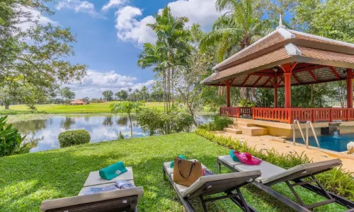 Прекрасная вилла с 4 спальнями и с видом на озеро в проекте Лагуна Хомс, на пляже Бангтао/Лагуна