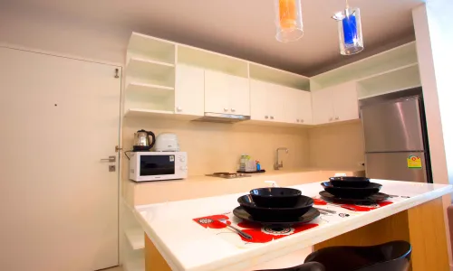 Прекрасные апартаменты с 1 спальней и с видом на горы в проекте Зе Tрис резиденс, на пляже Камала 