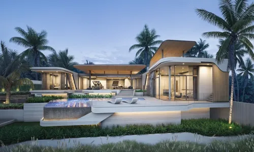 Сногсшибательная вилла с 5 спальнями и с видом на бассейн, на пляже Бангтао/Лагуна