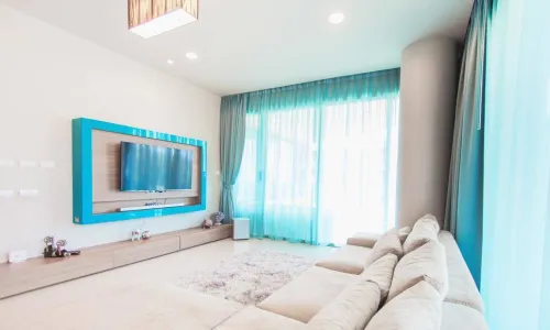 Сказочные апартаменты с 2 спальнями и с видом на бассейн в проекте Карон Хилл, на пляже Карон