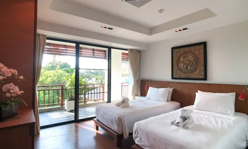 Комфортабельные апартаменты с 2 спальнями и с видом на горы в проекте Сурин Сабай 2, на пляже Сурин