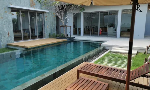 Сногсшибательная вилла с 3 спальнями и с видом на бассейн, не далеко от моря, на пляже Ао Йон (+ Видео обзор)