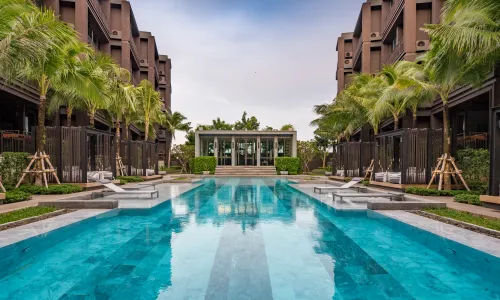 Сногсшибательные апартаменты с 2 спальнями и с видом на бассейн в проекте Сатурдэйс, на пляже Равай