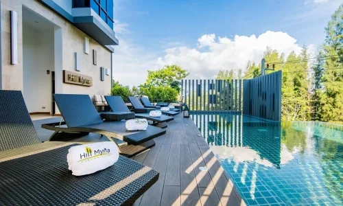 Великолепные апартаменты с 1 спальней и с видом на сад в проекте Хилл Майна, на пляже Сурин