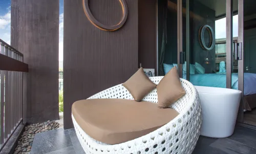 Восхитительные апартаменты с 2 спальнями и с видом на бассейн в проекте Сатурдэйс, на пляже Равай