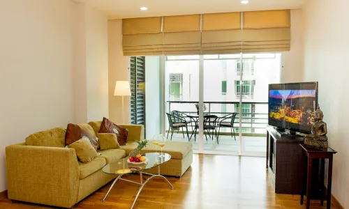 Шикарные апартаменты с 1 спальней и с видом на бассейн в проекте Карон Хилл, на пляже Карон