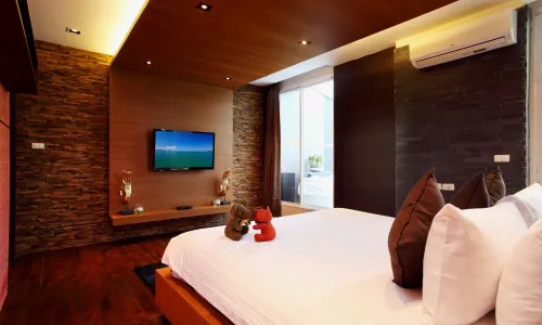 Превосходные апартаменты с 3 спальнями и с видом на горы в проекте Зе Tрис резиденс, на пляже Камала 