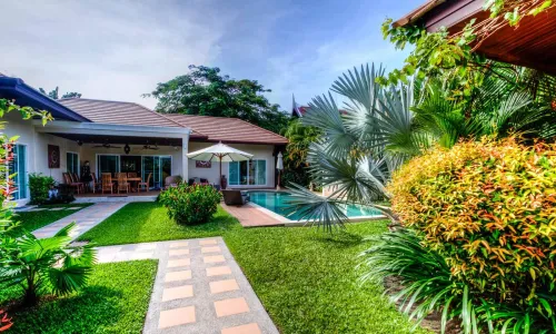 Сказочная вилла с 3 спальнями и с видом на бассейн, на пляже Найхарн