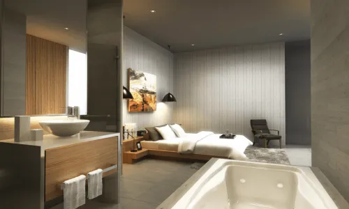 Модная вилла с 4 спальнями и с видом на бассейн в проекте Санпао, на пляже Лаян 