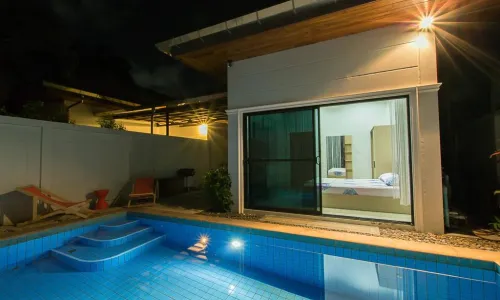 Cтильная вилла с 3 спальнями и с видом на сад, на пляже Чалонг