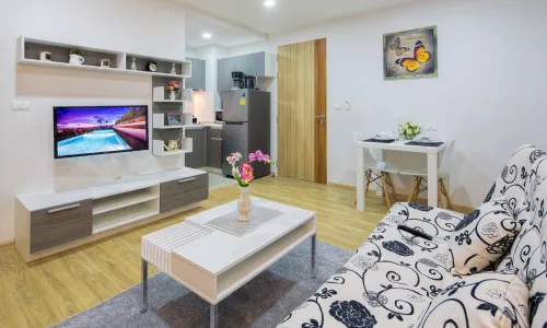 Восхитительные апартаменты с 1 спальней и с видом на город в проекте Ката Озон, на пляже Ката