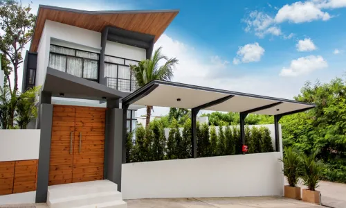 Потрясающая вилла с 3 спальнями и с видом на бассейн в проекте Циветта, на пляже Равай