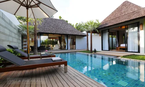 Сказочная вилла с 2 спальнями и с видом на бассейн, на пляже Бангтао/Лагуна