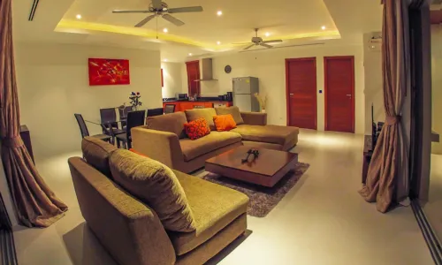 Роскошная вилла с 2 спальнями и с видом на бассейн в проекте Зе Резиденс Бангтао, на пляже Бангтао/Лагуна