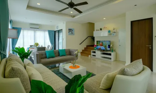 Сказочный таунхаус с 3 спальнями и с видом на сад в проекте Лагуна Парк, на пляже Бангтао/Лагуна