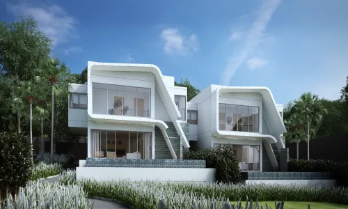 Cтильная вилла с 2 спальнями и с видом на бассейн в проекте Утопия Найхарн, на пляже Найхарн