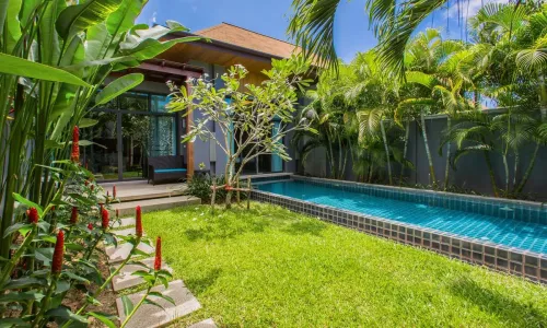 Сногсшибательная вилла с 2 спальнями и с видом на сад в проекте Оникс, на пляже Найхарн