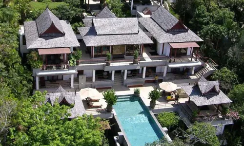 Сказочная вилла премиум класса с 6 спальнями и с видом на море в проекте Аяра Сурин, на пляже Сурин