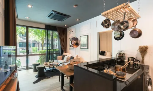 Прекрасные апартаменты с 1 спальней и с видом на бассейн в проекте Сатурдэйс, на пляже Равай