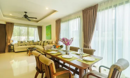 Шикарный таунхаус с 3 спальнями и с видом на сад в проекте Лагуна Парк, на пляже Бангтао/Лагуна