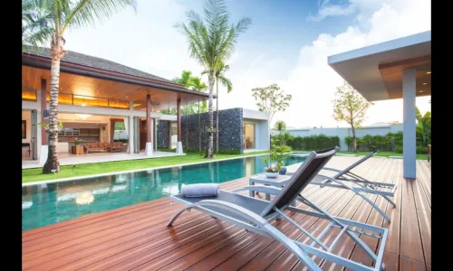 Сногсшибательная вилла с 4 спальнями и с видом на бассейн в проекте Ботаника Лакшери, на пляже Бангтао/Лагуна