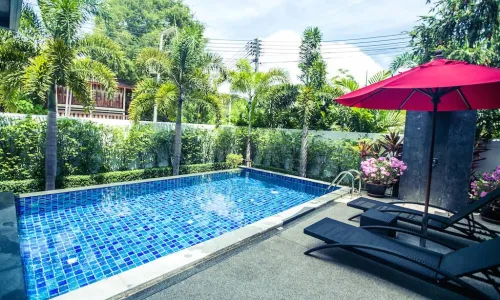 Роскошная вилла с 3 спальнями и с видом на бассейн в проекте Модерн Зен, на пляже Найхарн