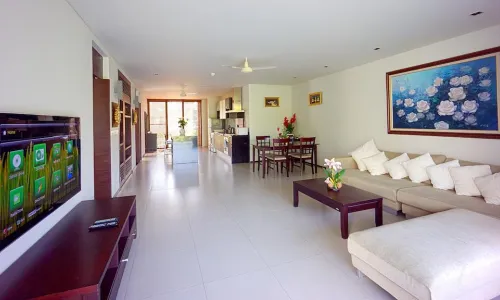 Cтильные апартаменты с 2 спальнями и с видом на сад в проекте Казуарина Шорс, на пляже Бангтао/Лагуна