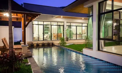 Сказочная вилла с 3 спальнями и с видом на бассейн, на пляже Найхарн