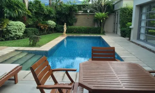 Комфортабельная вилла с 3 спальнями и с видом на бассейн в проекте Зе Резиденс Бангтао, на пляже Бангтао/Лагуна