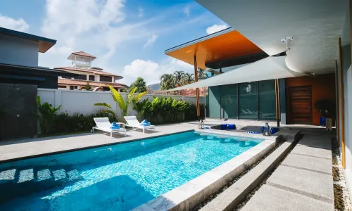 Роскошная вилла с 2 спальнями и с видом на бассейн в проекте Кристал вилла, на пляже Найхарн