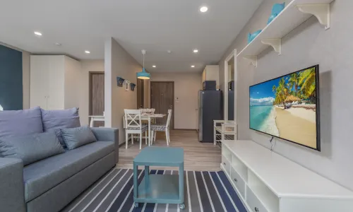 Шикарные апартаменты студия и с видом на бассейн в проекте Зе Тайтл Резиденс Наянг, на пляже Найянг