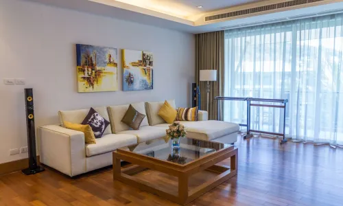 Удобный пентхауз с 1 спальней и с видом на бассейн, не далеко от моря в проекте Перл оф Найтон, на пляже Найтон