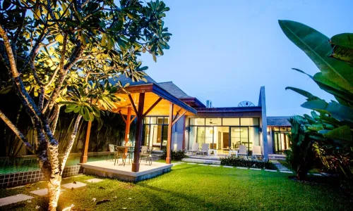 Превосходная вилла с 3 спальнями и с видом на бассейн в проекте Оникс, на пляже Найхарн