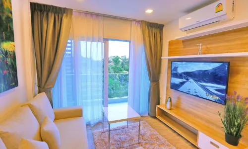 Великолепные апартаменты с 1 спальней и с видом на горы в проекте Калипсо, на пляже Найхарн