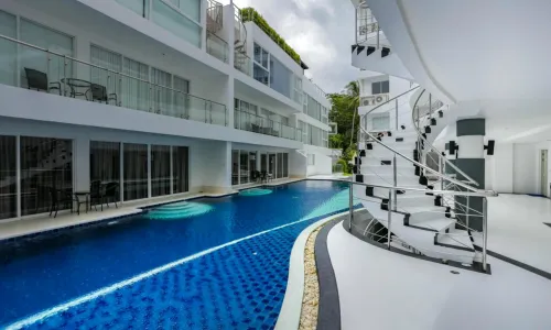 Сногсшибательные апартаменты с 2 спальнями и с видом на море в проекте Сансет Плаза, на пляже Карон